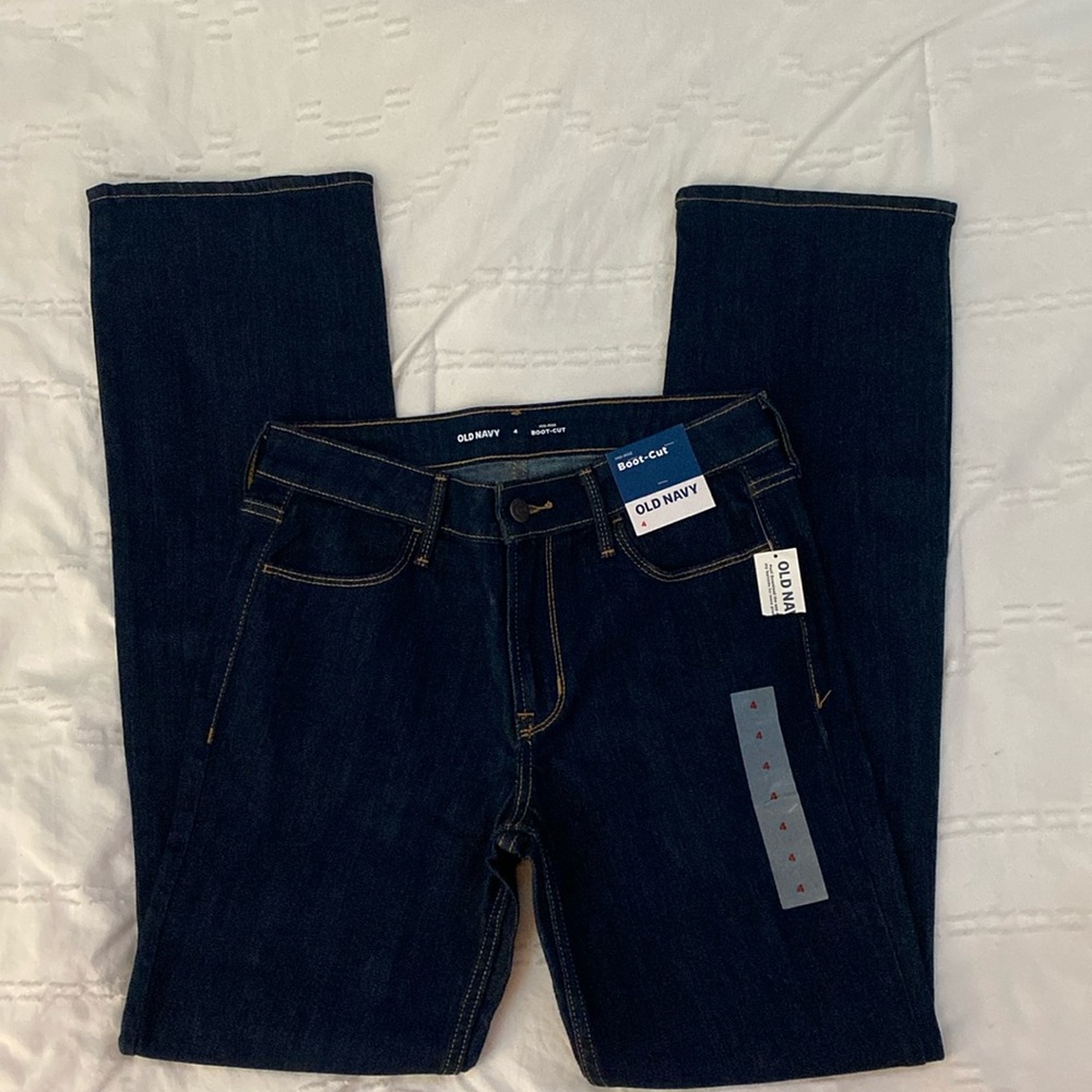 old navy mid-rise bootcut jeans